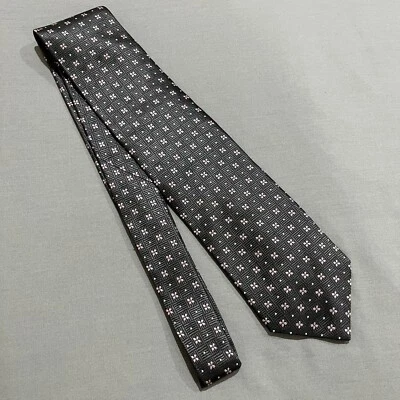 Галстук BONANZA ITALIANO серый розовый мотив - Изображение 1 из 4