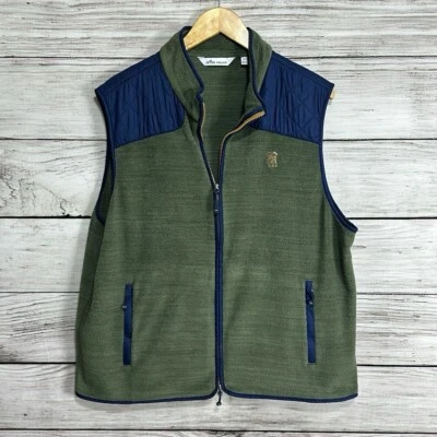Chaleco polar PETER MILLAR Sherpa verde bosque Sunset Ridge Country Club XL Foto 1 de 4