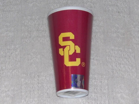 NCAA USC Trojans Men's Unisex 16oz Tumbler College Licensed NEW Cover