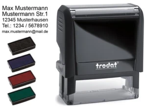 STEMPEL Selbstfärber Trodat Printy bis 7 Zeilen mit Wunschtext Logo - Bild 1 von 12