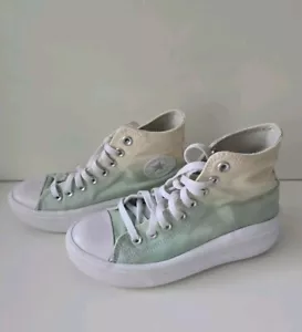Scarpe Converse Chuck Taylor donna 6 All Star Move hi beige platform a09808c - Foto 1 di 7
