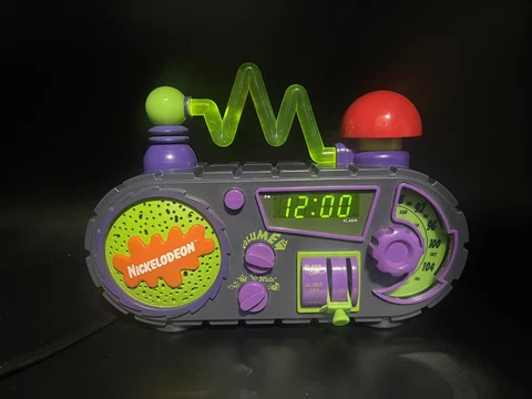 NICKELODEON N2000 1995 TIME BLASTER AM/FM ALARM CLOCK RADIO *TESTED / WORKS Cover