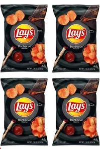 NEW Lay's Barbecue Potato Chips 7.75 oz (L) , Pack of 4 - Picture 1 of 5