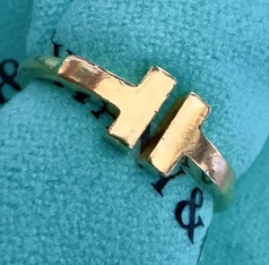 Tiffany & Co. Ring T Wire 60147347 750(18K) Yellow Gold Size 6 - Picture 1 of 8