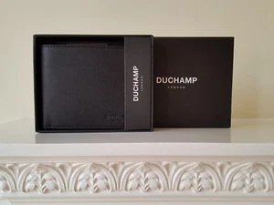 DUCHAMP BLACK BIFOLD WALLET - Picture 1 of 7