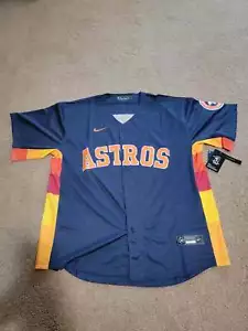 NWT Yordan Alvarez #44 Astros Blue Sunrise Jersey Mens Large - Picture 1 of 2