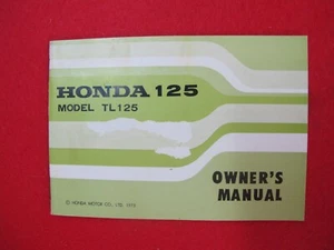 Honda 1973 XL125S K2 New Old Stock Original Factory Owners Manual T52 - Bild 1 von 7