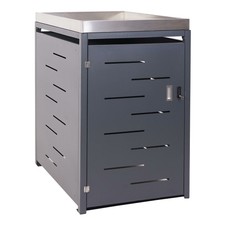 Copribidoni box spazzatura rifiuti HWC-H40 acciaio zincato