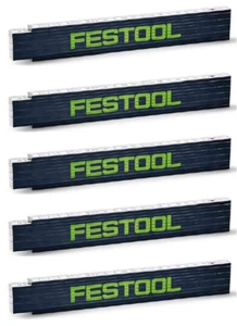 Festool 5x Meterstab MS 2m Maßstab Fan Zollstock Gliedermaßstab Meter 201464 - Bild 1 von 3