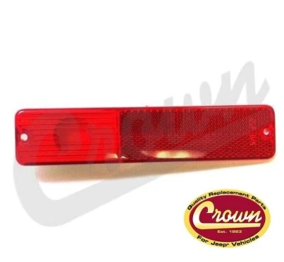 Crown J0994021 Side Marker Lens Rear for Jeep CJ5 J10 J20 CJ6 CJ7 1976-1980 - Image 1 of 2