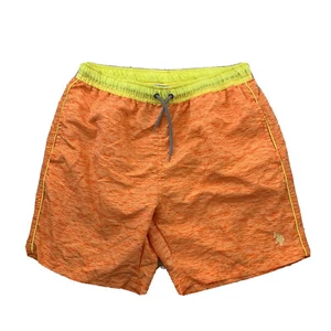 US Polo Assn Swim Trunks Shorts Large Drawstring Beach 7" Inseam Sz L G10 - Picture 1 of 8