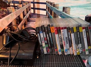 PS3 Playstation with Controllers and Set of Random PS3 Games - Picture 1 of 11
