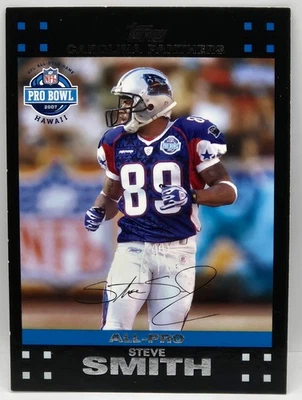 2007 Topps (Pro Bowl) Steve Smith Sr. Subset Card (Carolina Panthers) #418 - Image 1 of 2