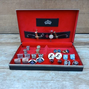 Vintage Swank Schmuck Diener Box Manschettenknöpfe Krawattennadeln - Bild 1 von 6