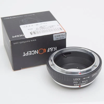 K&F CONCEPT LENS MOUNT ADAPTER CANON FD/FL To MICRO M4/3 MOUNT CAMERAS  #AD841 - Image 1 of 3