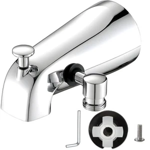 Slip On Tub Spout with Diverter, Bathtub Faucet with Shower Diverter and Hex ... - Picture 1 of 7
