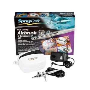 Spraycraft Airbrush and Compressor Kit User Friendly for Cake Decorating, Cra... - Picture 1 of 1