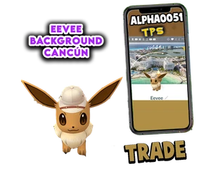 Pokemon Eevee Safari Hut Cancun, Mexiko Hintergrund Fast Trade - 20k - Bild 1 von 1