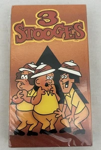 3 Stooges Cartoon VHS Kid Pics 1987 Three Stooges Rare NEW/SEALED - Picture 1 of 8