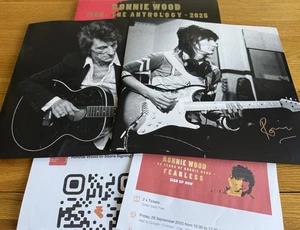 Ronnie Wood SIGNED Fearless LP Vinyl Cover EXACT PHOTO PROOF The Rolling Stones - Picture 1 of 4