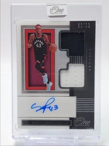 PASCAL SIAKAM 2019-20 PANINI ONE AND ONE DUAL JERSEY PATCH AUTO /99 Q3701 - Picture 1 of 2