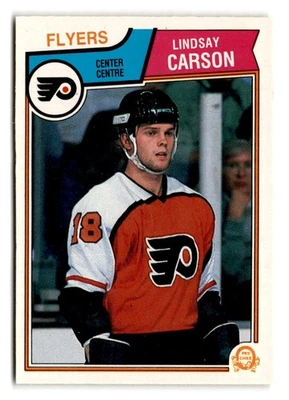 1983-84 Lindsay Carson O-Pee-Chee OPC Rookie - Philadelphia Flyers - Image 1 of 2