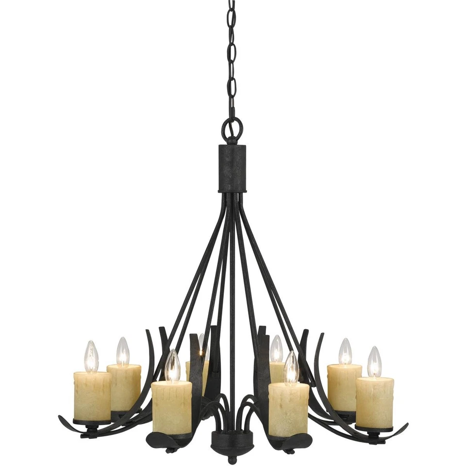 CAL Lighting & Accessories FX-3561/8 Morelia Chandelier Black Smith - Image 1 of 1