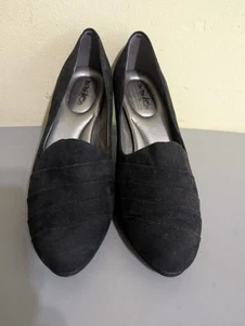COACH AND FOUR Black Suede Heel Pumps Womens Size 9 - Picture 1 of 9