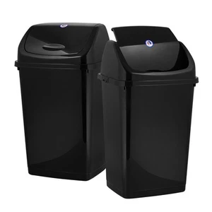 Kitchen Trash Can 13 Gallon with Swing Lid, Plastic Garbage Can Outdoor and I... - Picture 1 of 9