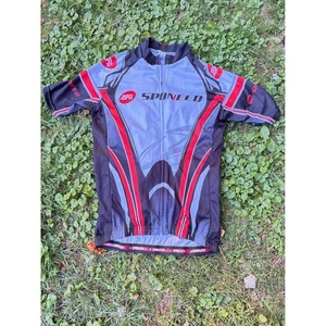 SPONEED Women's Cycling Jersey Top Short Sleeve Full Zip Bike Shirt Small - Picture 1 of 10