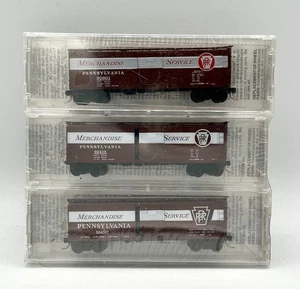 MicroTrains N Scale Special RUN Pennsylvania RailRoad Merchandise Service 3 Pack - Picture 1 of 3