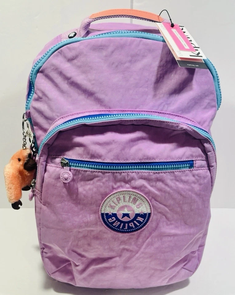 Kipling Seoul Backpack Laptop Bag KIB2G2 Polyamide Festive Purple Shade