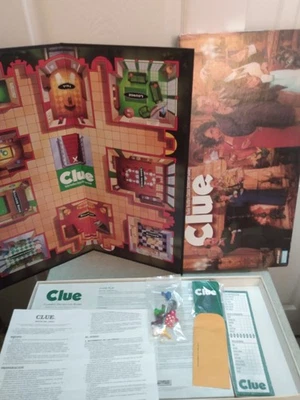 Juego de mesa completo vintage 1997 Parker Brothers CLUE clásico detective - en muy buen estado Foto 1 de 4