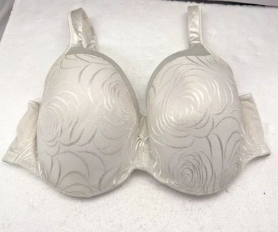 Playtex Women's Sz 38DD T Shirt Bra White w/ Lace Overlay Underwire Style 4823 - Image 1 of 4
