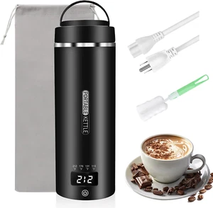 Travel Electric Kettle 16Oz/450Ml Portable Small Water Boiler with 4 Temperature - Picture 1 of 6