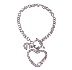 Guess Bettelarmband Silber Herz Kristall Logo Box Geschenkbox Schmuck - Bild 1 von 2