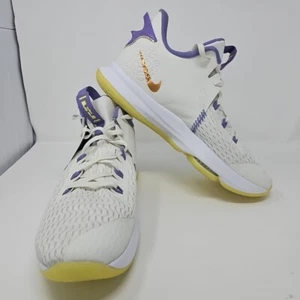 Nike LeBron Witness 5 Summit White Metallic Bronze CQ9380-102 Size 17 Men's - Picture 1 of 22