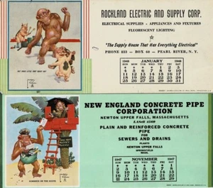 40 Advertising Ephemera ILLUSTRATED by LAWSON WOOD - Ink Blotters, Daily Event - Picture 1 of 13
