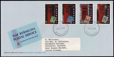 Bermuda 1999 Bermuda Postal History FDC - Set Of Four Stamps - Used - Image 1 of 2