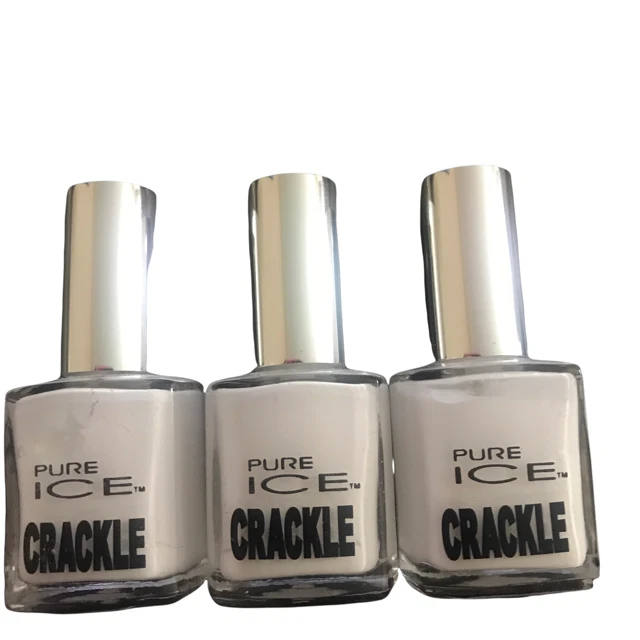 Pure Ice Crackle Flash 566 Blanco Lote de 3 Nuevos  Foto 1 de 1