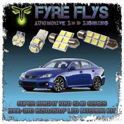 Kit de paquete de 12 luces interiores LED blancas para Lexus IS250/IS350/ISF 2006-2013 Foto 1 de 4