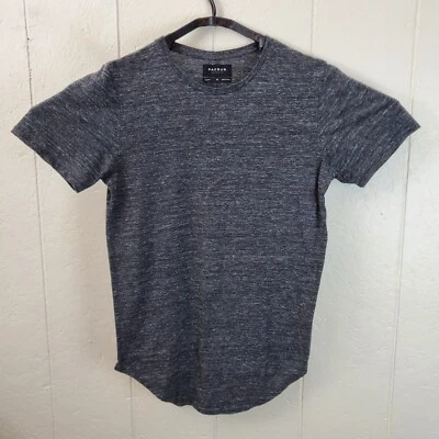 Camisa Pullover Pacsun Para Hombres Gris Medio Cuello Redondo Manga Corta Elastizada Calce Más Largo Foto 1 de 4