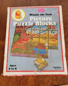 Disney Winnie the Pooh Picture Puzzle Blocks - Sears - Picture 1 of 12