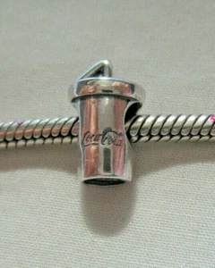 COPA/PAJA EUROPEA DE PLATA 925 ""COCA-COLA"" ""COCA-COLA"" SIN MARCA - Imagen 1 de 3