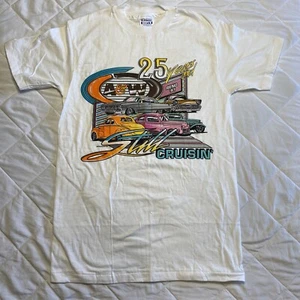 Vintage 90s Car Show Hot Rod A&W 25 Years Cruisin T Shirt Sz M Single Stitch USA - Picture 1 of 7