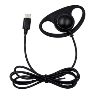USB C Ear Hook Single-Side Earphones Mono Earbud Corded Headsets Headphone - Picture 1 of 10