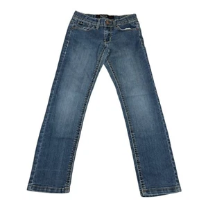 Jordache Skinny Jeans Dark Wash Denim Casual Everyday Girls Size 7 - Picture 1 of 6