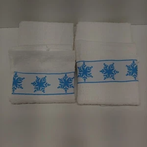 Toalla de cocina Holiday Snowflake ~ Nueva con etiquetas ~ Juego de 4 - Imagen 1 de 5