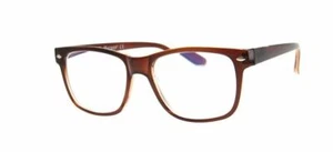 A.J .MORGAN MENS NEW BROWN READING GLASSES ANTI-BLUE LIGHT LENS COMPUTER READERS - Picture 1 of 1