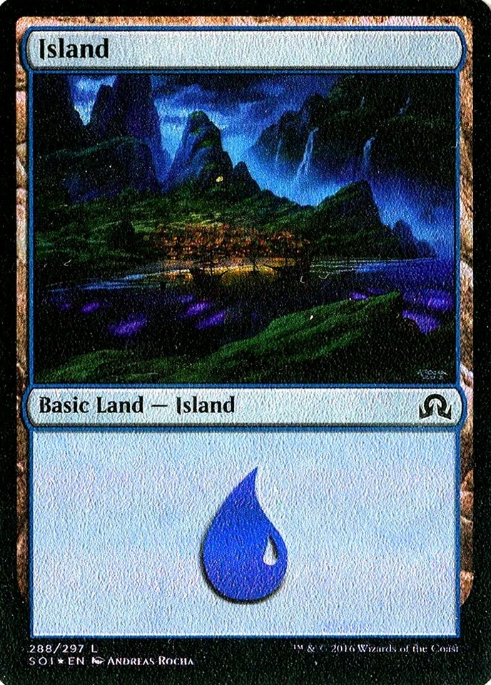 MTG - Shadows over Innistrad - Island #288 - Foil - Various conditions - Image 1 of 1